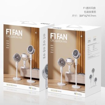 ΟΕΜ Αναδιπλούμενος ανεμιστηρας F1 Circulation fan λευκός 10W (32149)