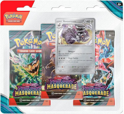 Pokemon Scarlet & Violet Twilight Masquerade Revavroom 3-Booster Pack (POK857836)