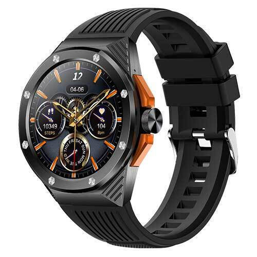 LAMTECH AMOLED 1.46′ SMARTWATCH BT5.0 WITH SPORT TRACKING & HEALTH SENSOR BLACK (LAM113461)