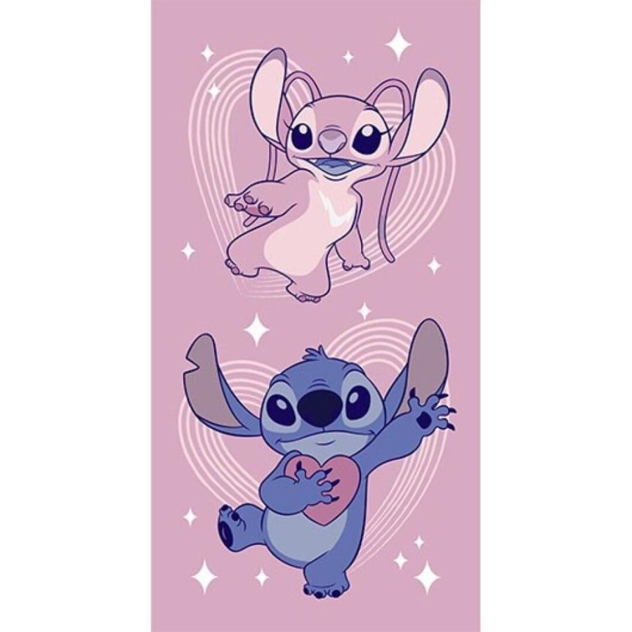 Aymax Πετσέτα παραλίας LILO & STITCH - Angel Beach Towel 70x140cm (AYM-012STITCH-BTM)