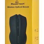 POWERTECH ασύρματο ποντίκι PT-1166, USB δέκτης, 1600DPI, μαύρο (PT-1166) 6 πλήκτρα