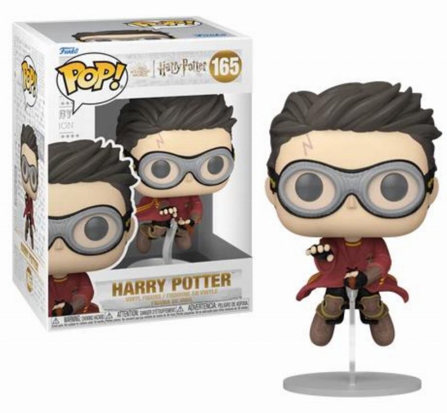 Funko Pop! Movies: Harry Potter Prisoner of Azkaban - Harry with Broom (Quidditch) #165 Figure