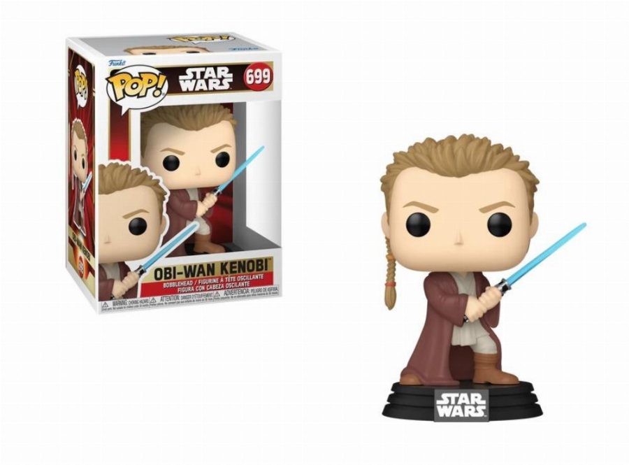 Funko Pop! Disney Star Wars: EP1 The Phantom Menace Anniversary - Obi-Wan Kenobi (Young) #699 Figure