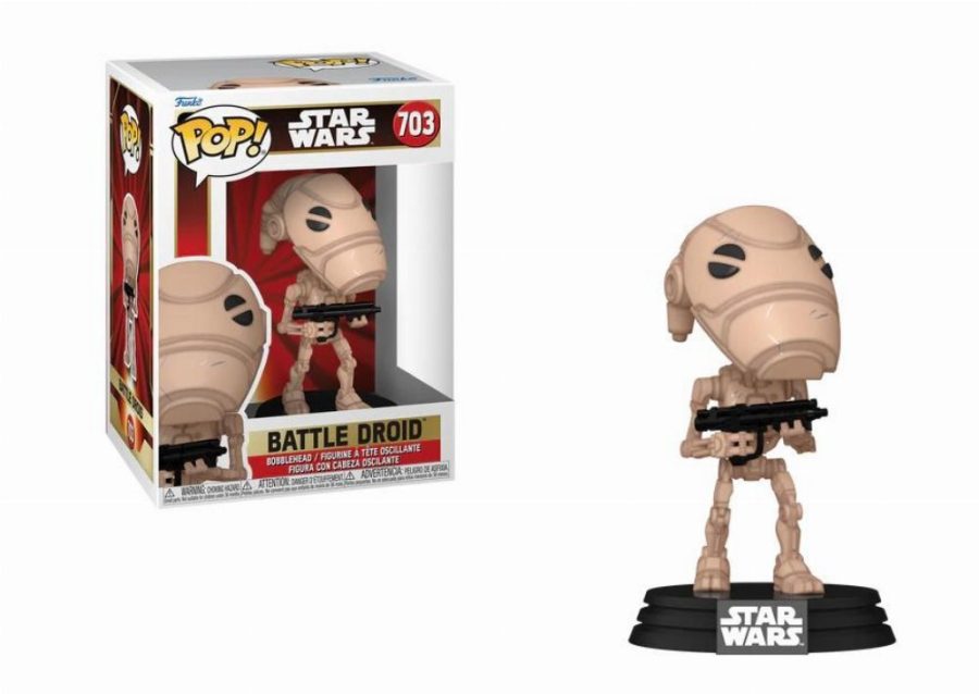 Funko Pop! Disney Star Wars: EP1 The Phantom Menace Anniversary - Battle Droid #703 Figure
