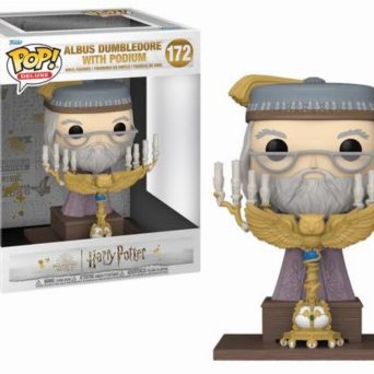 Funko Pop! Deluxe: Harry Potter Prisoner of Azkaban - Albus Dumbledore with Podium #172 Figure