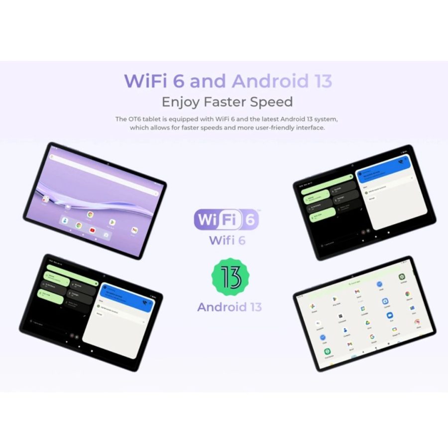 OUKITEL tablet OT6, 10.1" FHD+, 4/64GB, 8000mAh, Android 13, πράσινο
