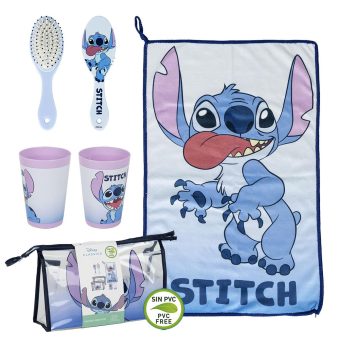 Cerda σετ ομορφιάς STITCH Beauty Set 3pc Σετ Βούρτσα, Ποτήρι & Πετσέτα (2500002859)