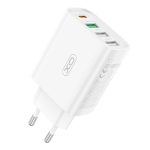 XO L120 ΦΟΡΤΙΣΤΗΣ USB-C 20W/USB-A 18W, 2 ΘΥΡΕΣ USB + 2 ΘΥΡΕΣ PD, ΛΕΥΚΟΣ