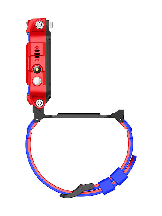 Q19 Παιδικό Smartwatch με GPS και Καουτσούκ/Πλαστικό Λουράκι Κόκκινο