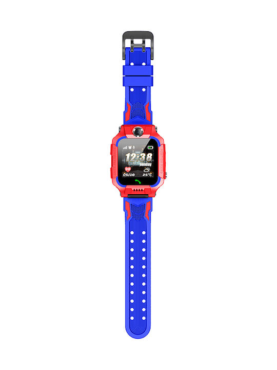 Q19 Παιδικό Smartwatch με GPS και Καουτσούκ/Πλαστικό Λουράκι Κόκκινο
