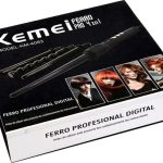 Kemei KM-4083 Κωνικο Ψαλιδι Μαλλιων για Μπούκλες Μαύρο (KM-4083)