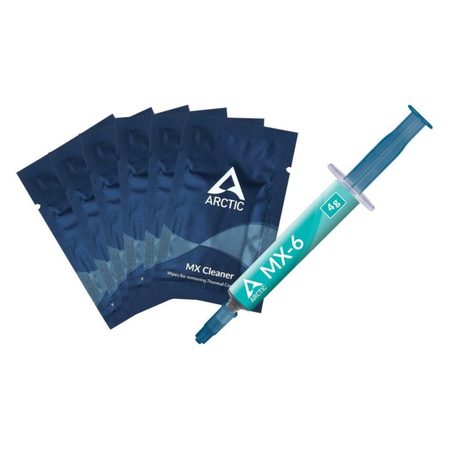 ARCTIC MX-6 4g – High Performance Thermal Compound with 6 pcs. MX Cleaner (thermal paste)