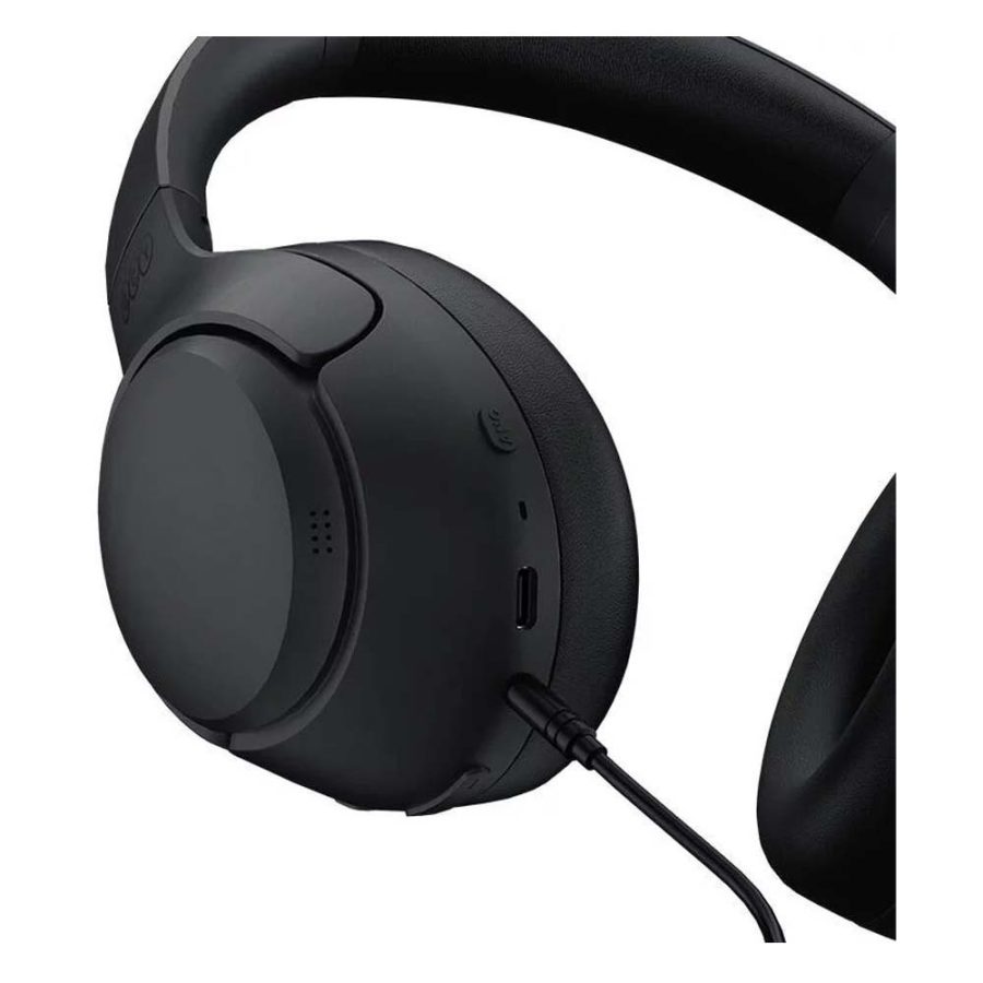 QCY H3 High-Res Headset Black w. Mic, Active Noise Canceling with 4 mode ANC 60h Multipoint