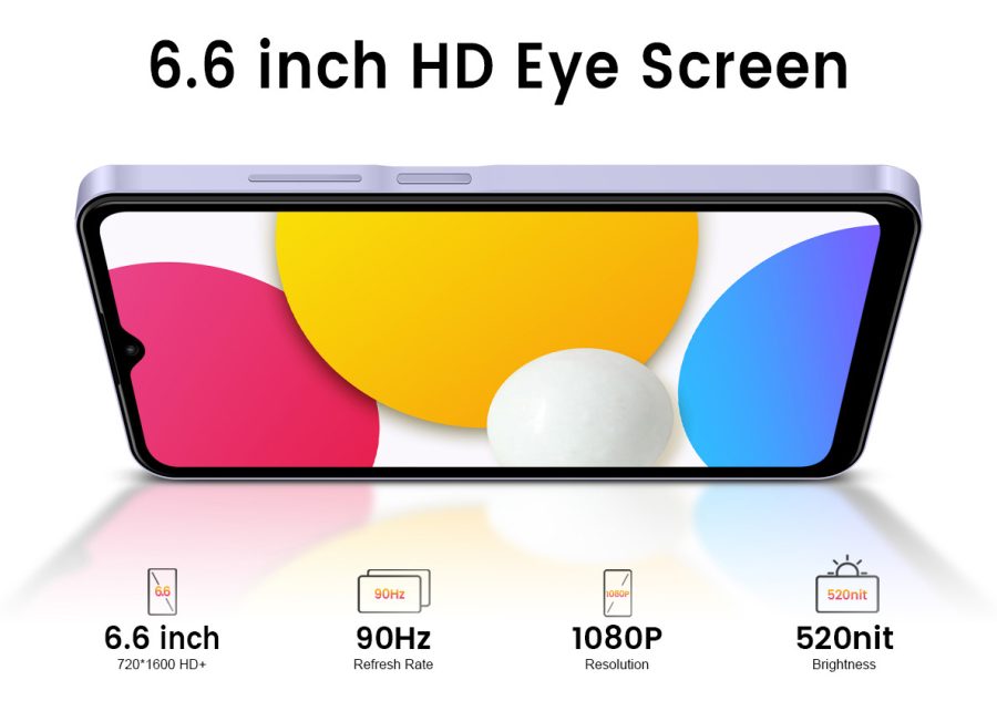 KXD smartphone Classic A07, 6.6", 4/64GB, 4500mAh, μαύρο