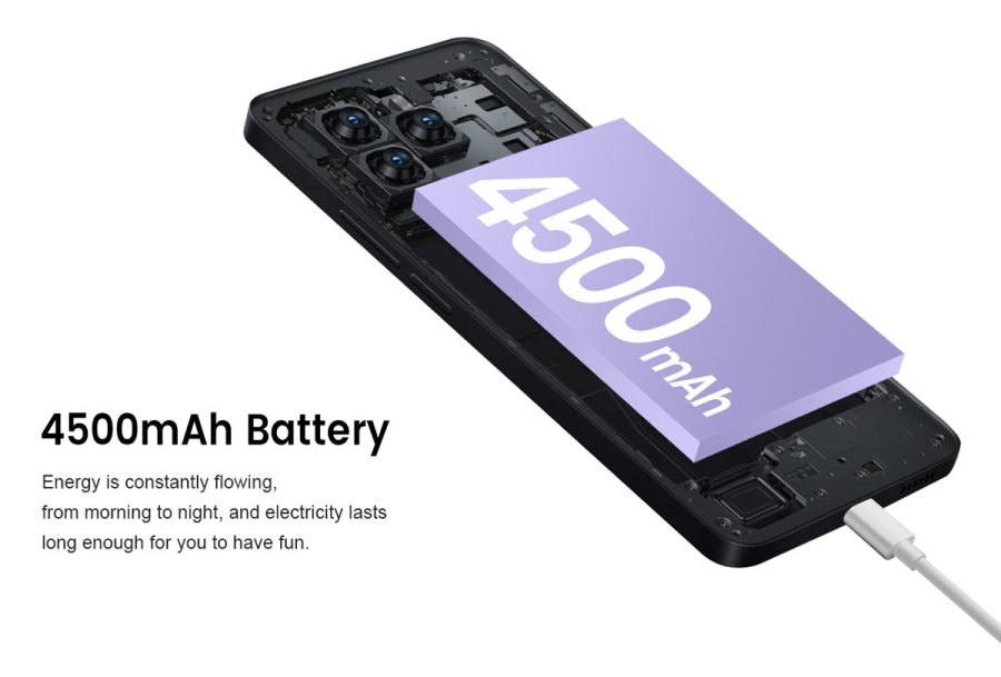 KXD smartphone Classic A07, 6.6", 4/64GB, 4500mAh, μαύρο