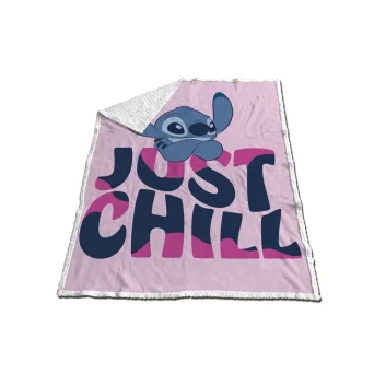 AyMax Κουβέρτα Σερπα LILO and STITCH Sherpa Blanket 120x150cm - Stitch Just Chill (N373-2024)