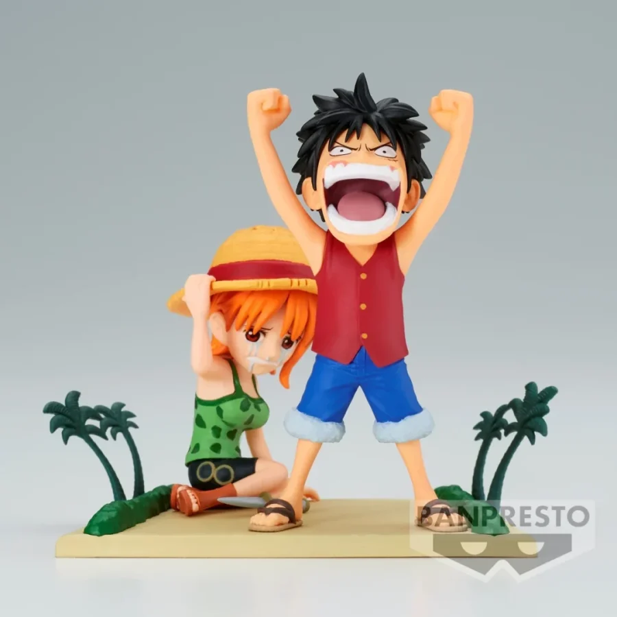 Banpresto WCF - Log Stories: One Piece - Luffy Nami Statue (7cm) (BP89111P)