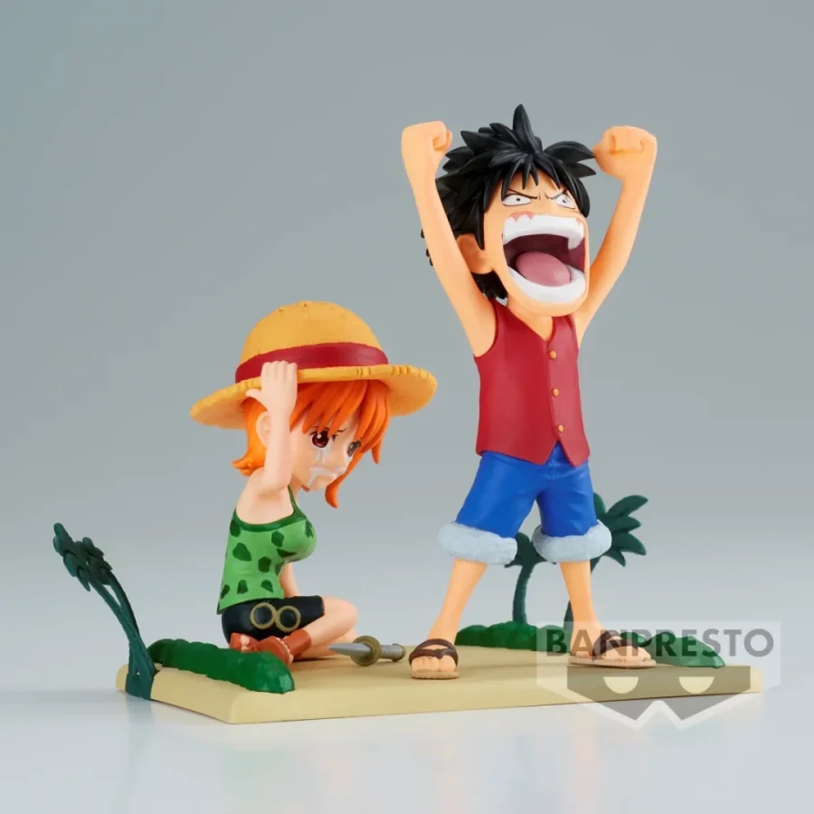 Banpresto WCF - Log Stories: One Piece - Luffy Nami Statue (7cm) (BP89111P)