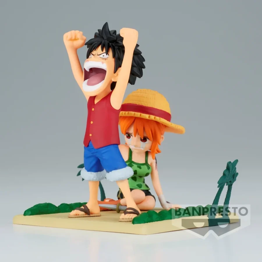 Banpresto WCF - Log Stories: One Piece - Luffy Nami Statue (7cm) (BP89111P)