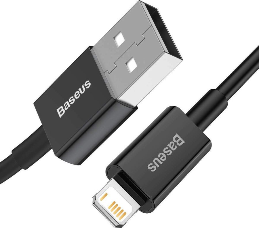 Baseus Lightning Superior Series cable, Fast Charging, Data 2.4A, 2m Black (CALYS-C01)