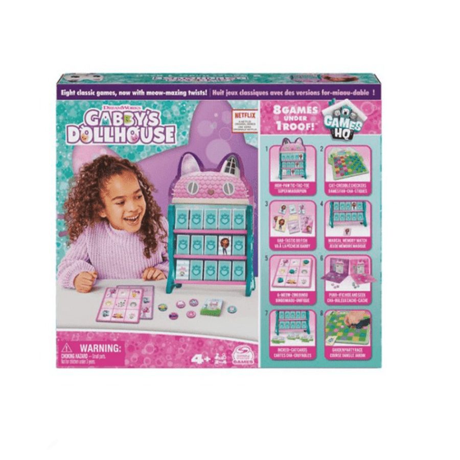 Spin Master Gabby's Dollhouse: 8 Παιχνίδια με την Γκάμπι - Επιτραπέζια (6065857)