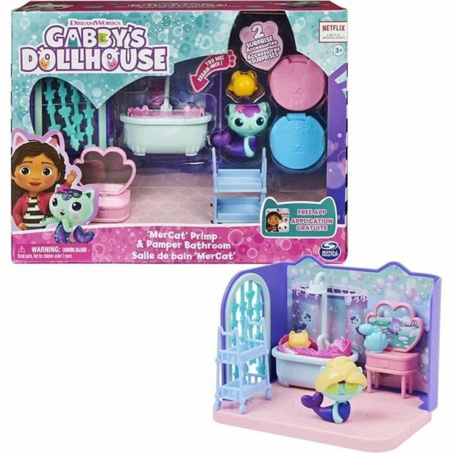 Spin Master Gabby's Dollhouse: Μίνι Σετ Δωμάτια Κουκλόσπιτου Μπάνιο (6062036)