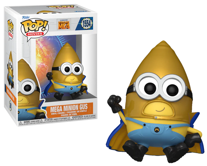 Funko Pop! Movies: Despicable Me 4 – Mega Minion Gus #1554 Figure
