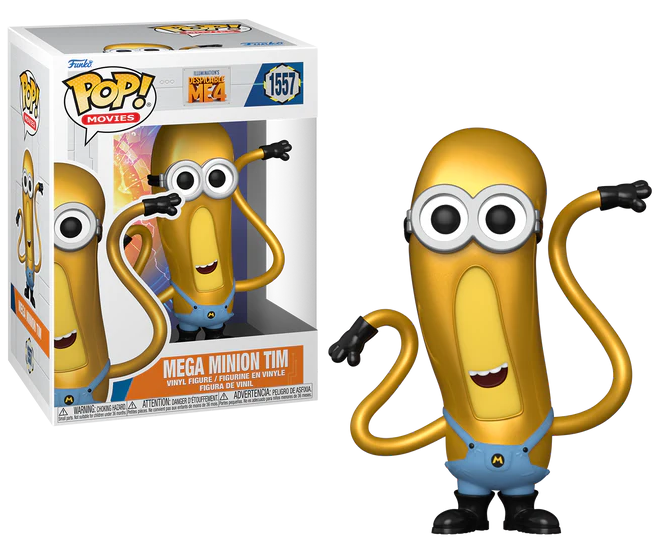 Funko Pop! Movies: Despicable Me 4 - Mega Minion Tim #1557 Figure