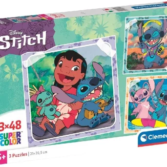 Clementoni Puzzle DISNEY - Lilo & Stitch - 3 Set Puzzle 48P (25321)