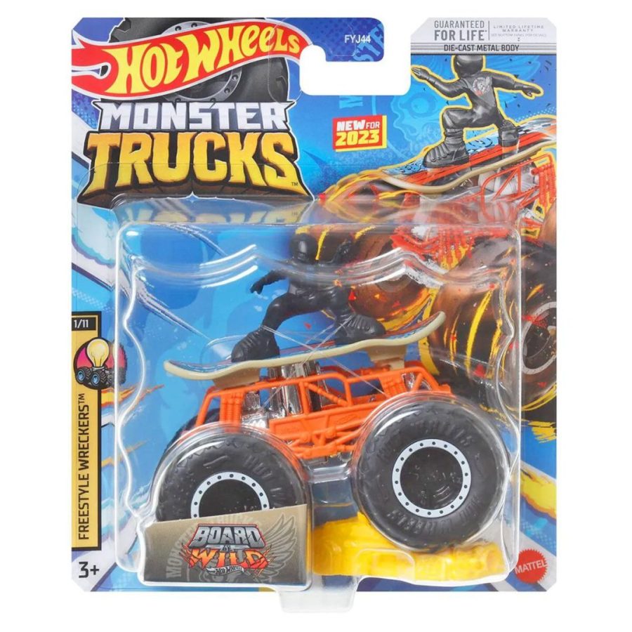 Mattel Hot Wheels Monster Trucks - Board to be Wild Die-Cast Vehicle (HKM32)