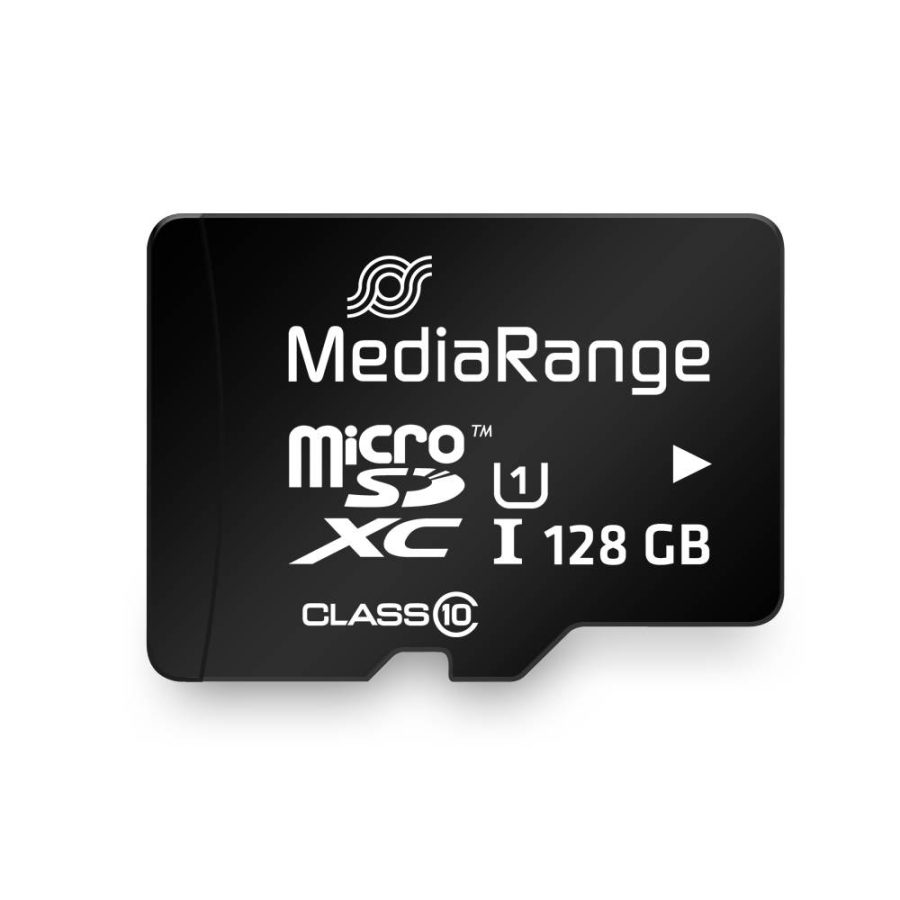MediaRange Micro SDXCI Class 10 UHS-1 With SD Adaptor 128 GB (eXtended Capacity) (MR945)