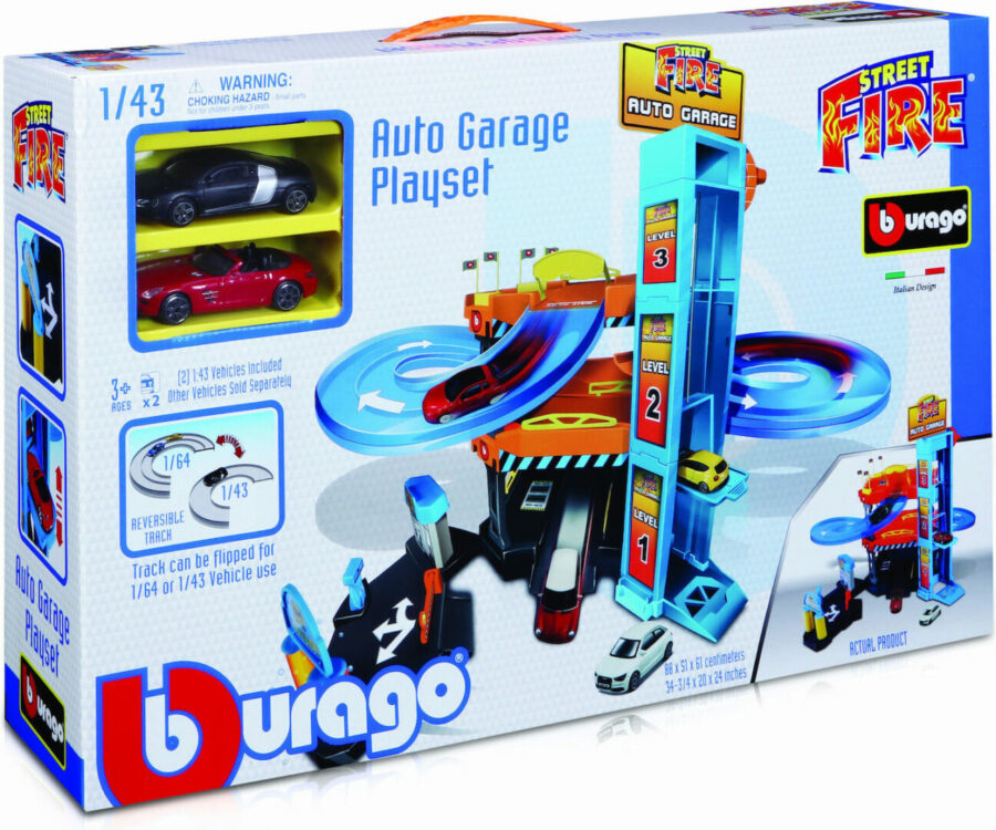 Bburago Πίστα-Γκαράζ Street Fire Auto Garage Inc (18/30361)