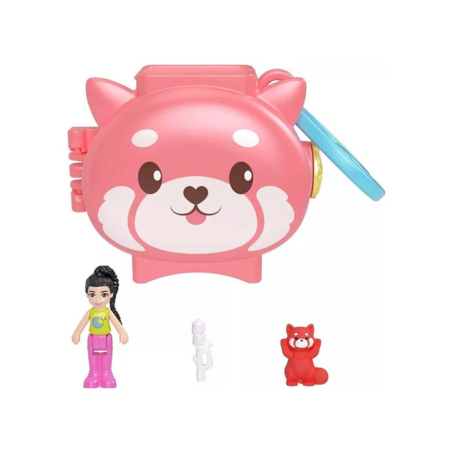 Mattel Polly Pocket Mini: Pet Connects - Squirrel Compact Playset (HKV49)
