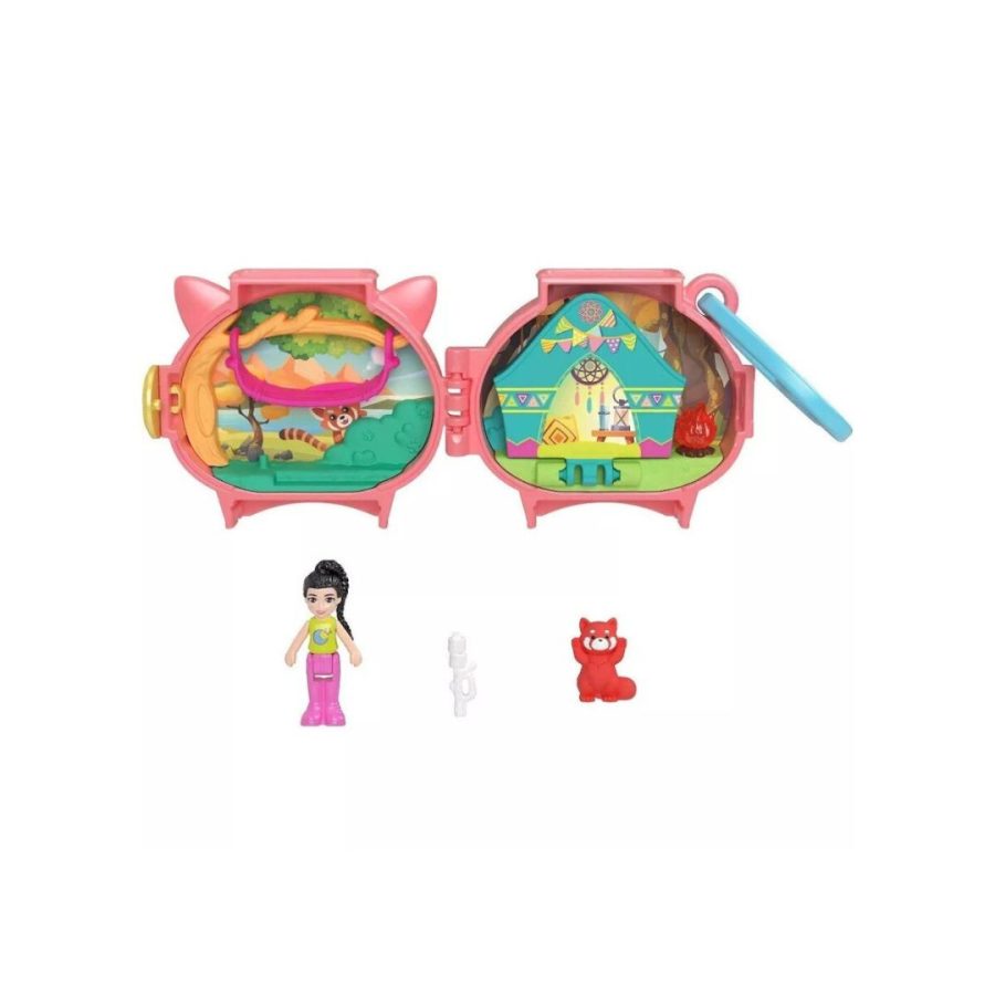Mattel Polly Pocket Mini: Pet Connects - Squirrel Compact Playset (HKV49)
