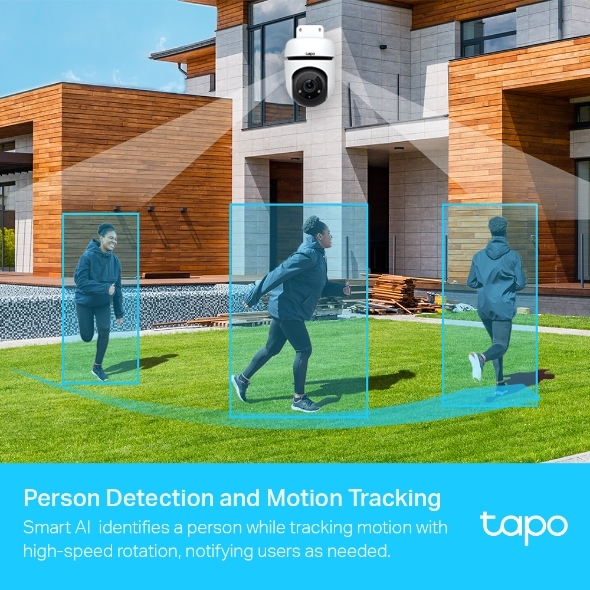 TP-Link Tapo C510W Outdoor Pan/Tilt Wi-Fi Κάμερα Ασφαλείας 2K 3MP με 360° Κάλυψη, AI Ανίχνευση, Color Night Vision, Two-Way Audio & IP65