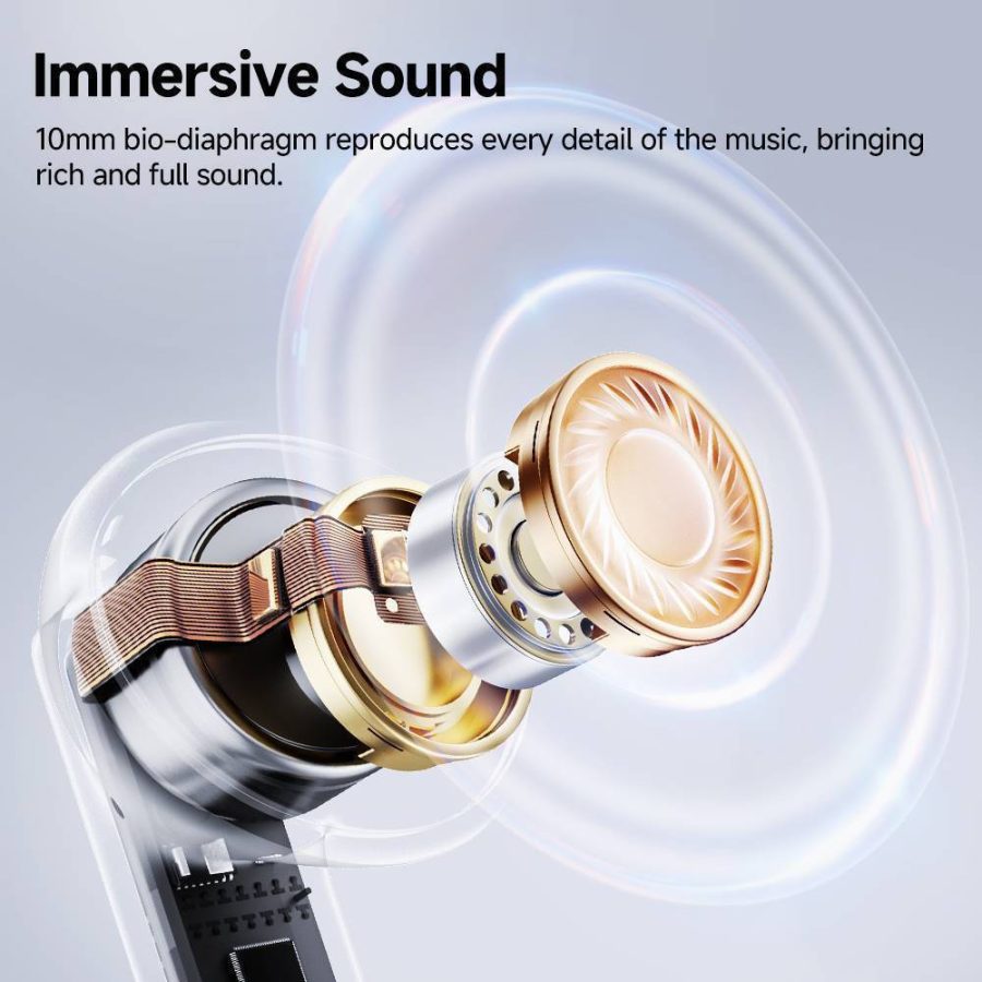 QCY Melobuds Neo Black – TWS BT Earbuds with LED Display, Dual Connection, Anti-air calls 7h