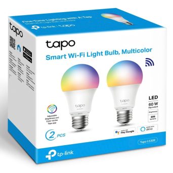 Smart Wi-Fi Light Bulb TP-Link Tapo L530E E27 8.7W Dimable Multicolor (TAPO L530E(2-PACK