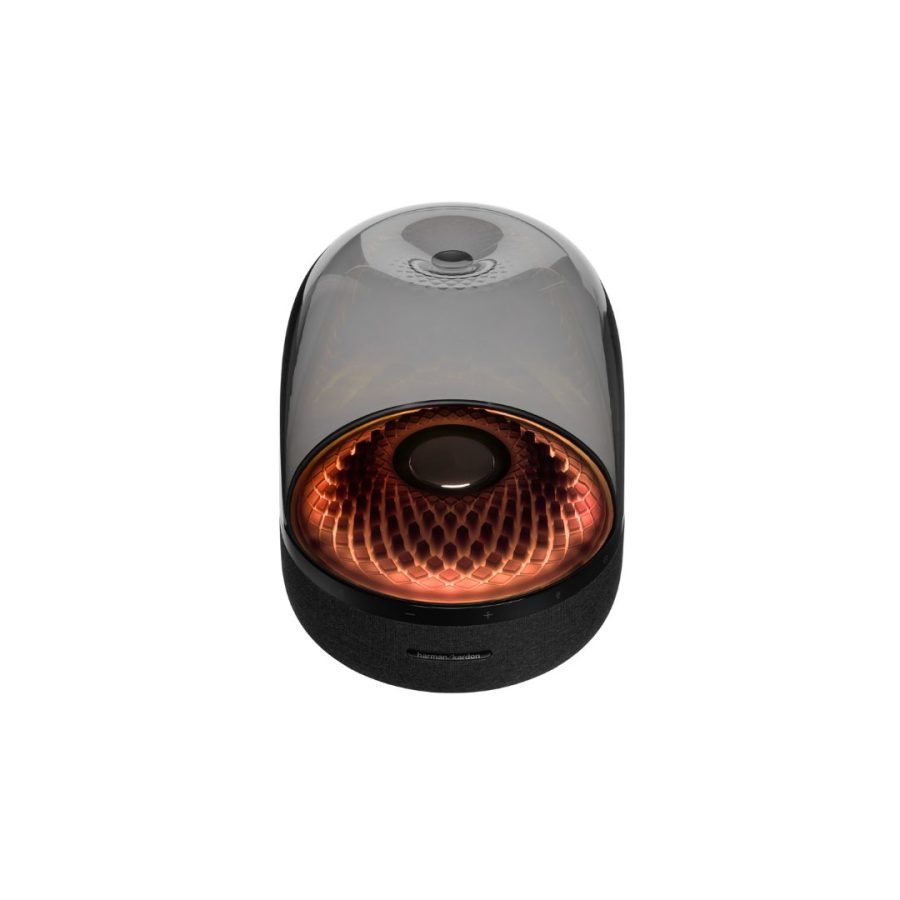 harman/kardon Aura Studio 4, Bluetooth Speaker, Ambient Lighting, 2 x15W RMS + 1 x100W RMS (Black)