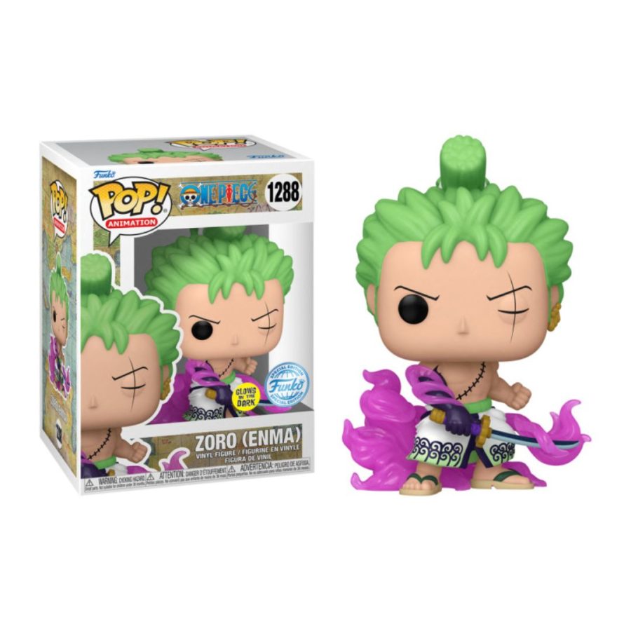 Funko Pop! One Piece - Zoro with Enma (Glow in the Dark) (Special Edition) #1288