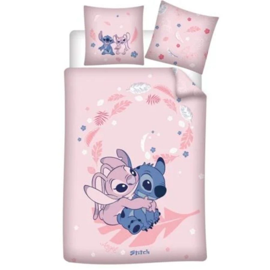 AyMax Lilo & Stitch - Duvet Cover 140x200cm + 63x63cm - Stitch & Angel (AYM-060STITCH-DVP)