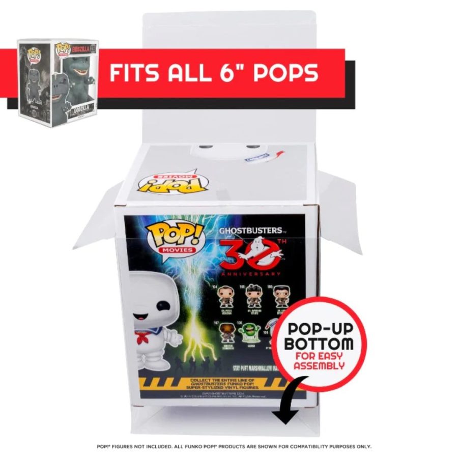 Evoretro - Premium Funko Pop Plastic Protector for 6 Inch 10-Pack