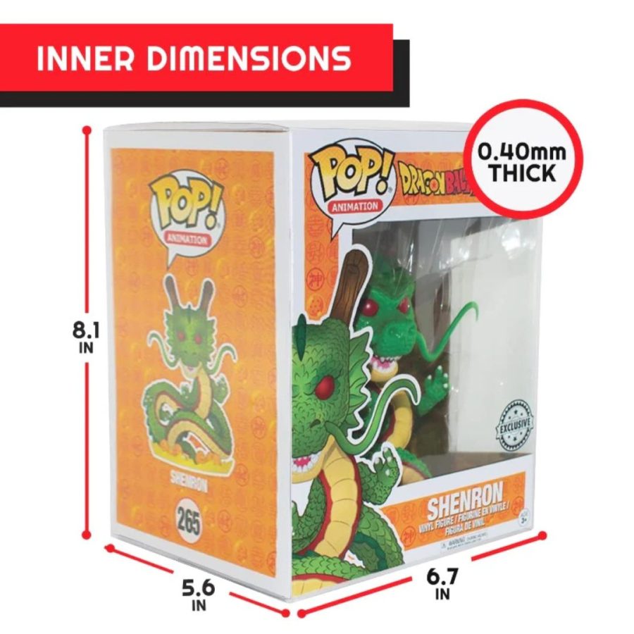 Evoretro - Premium Funko Pop Plastic Protector for 6 Inch 10-Pack