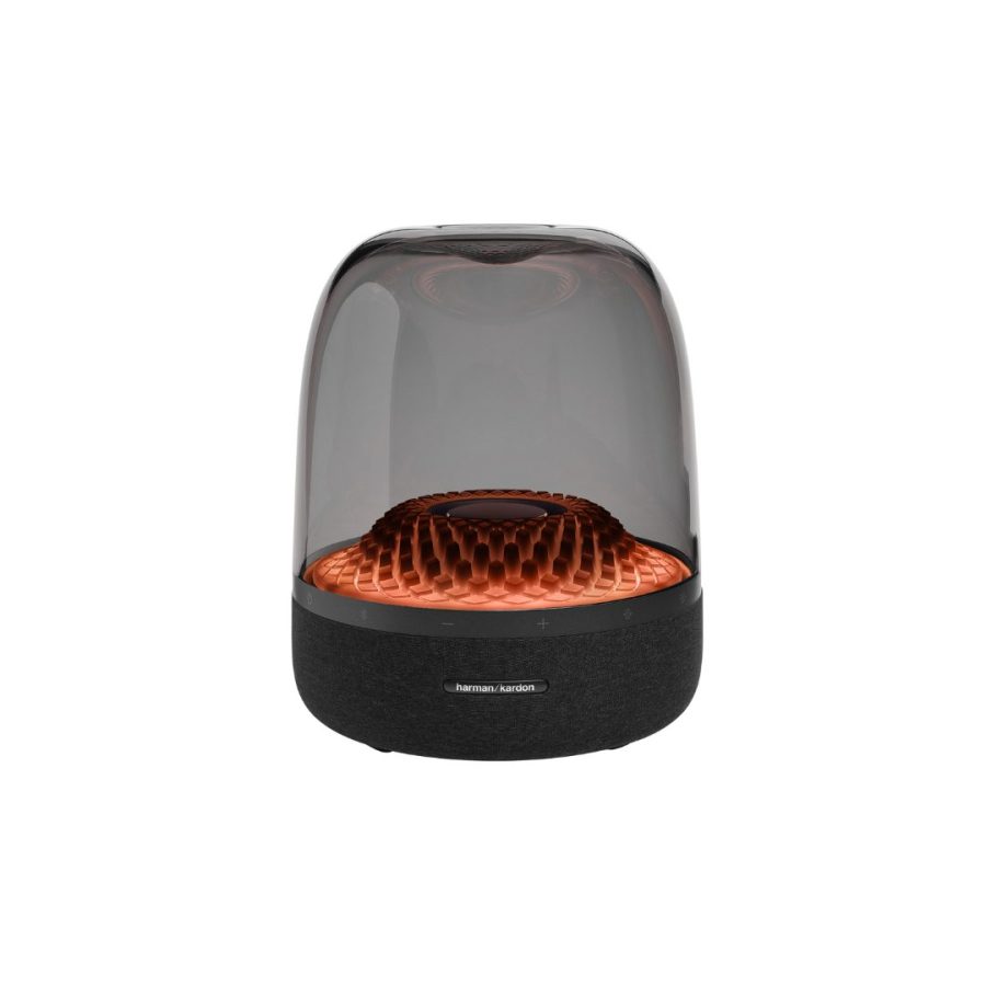 harman/kardon Aura Studio 4, Bluetooth Speaker, Ambient Lighting, 2 x15W RMS + 1 x100W RMS (Black)