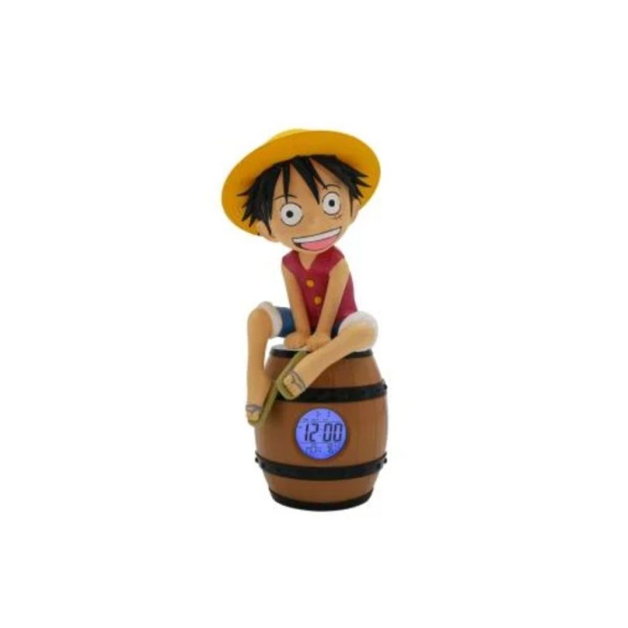 Teknofun ONE PIECE -LED Light-Up Alarm Clock - Luffy on a Barrel 27 cm
