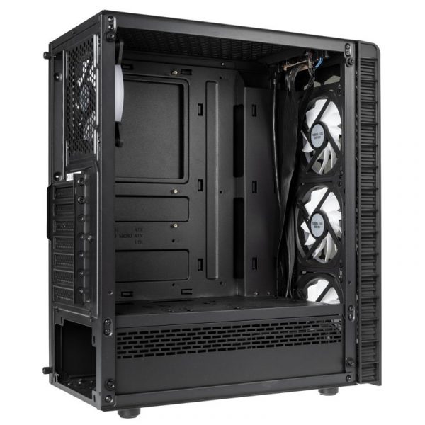 Kolink Observatory Lite RGB Midi-Tower – Tempered Glass – Black