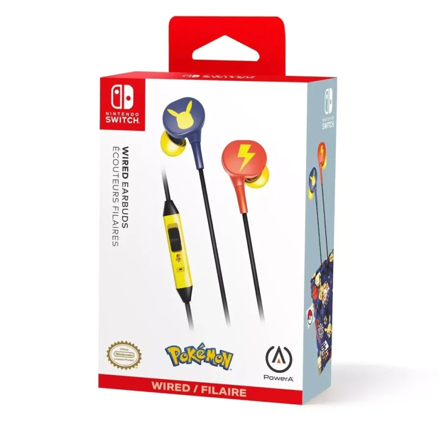 PowerA Ακουστικά Wired Earbuds Pokemon Pikachu Blossom