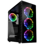 Kolink Observatory Lite RGB Midi-Tower – Tempered Glass – Black