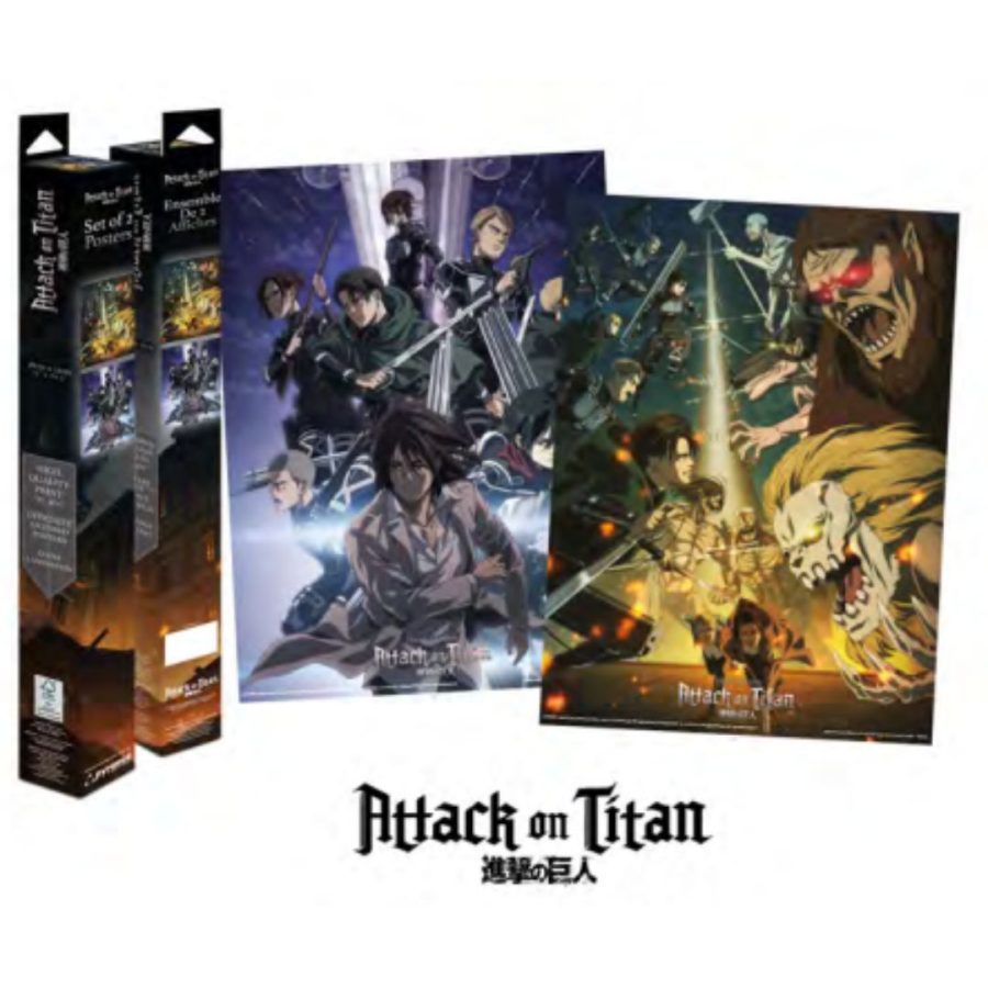 Pyramid ATTACK ON TITAN - Final Season - 2 Posters 52 x 38cm Set