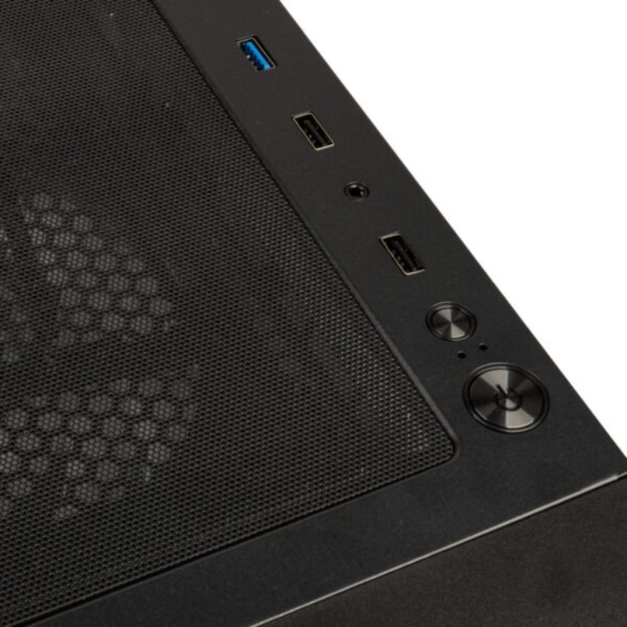Kolink Observatory HF Glass ARGB Midi Tower Case – Black (with 6 ARGB fans – 3x140mm & 3x120mm)