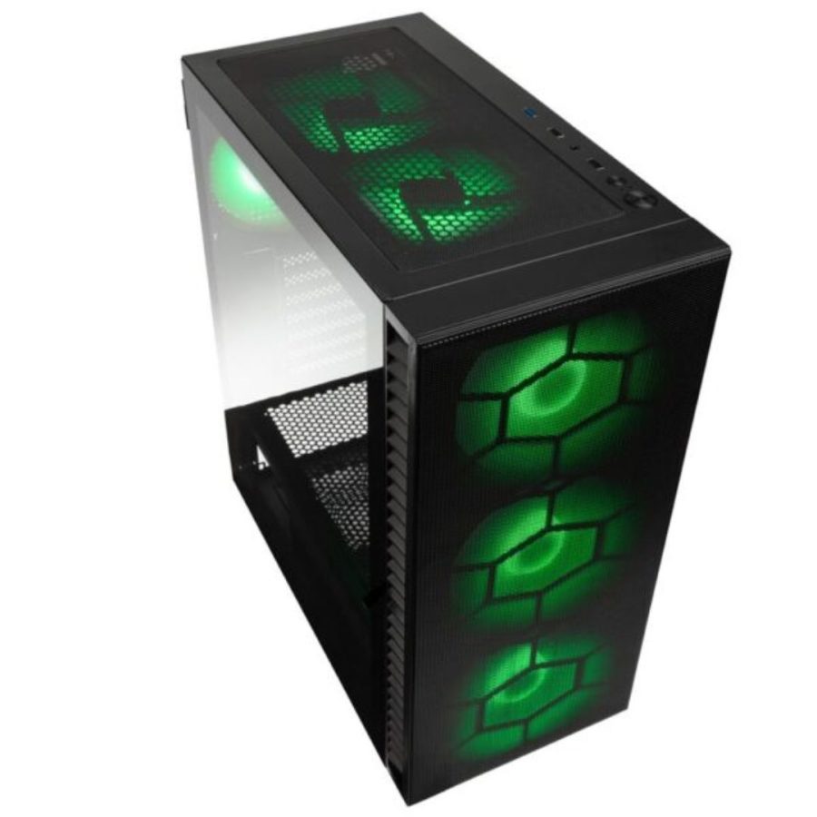Kolink Observatory HF Plus Mesh ARGB PWM Midi Tower Case – Black (with 6x120mm ARGB PWM Fans)